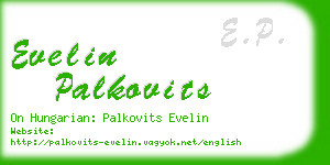 evelin palkovits business card